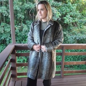 Long Animal Print Coat